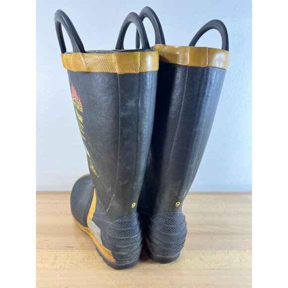 Viking Men's 14” Felt Lined Firefighter/EMS Steel Toe Rubber Boots Size 9 M - Picture 7 of 12